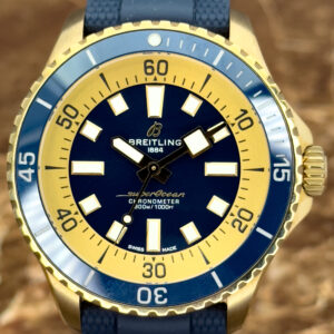 Breitling Superocean Automatic 44 Limited Edition Bronze Case Blue Dial Box & Papers
